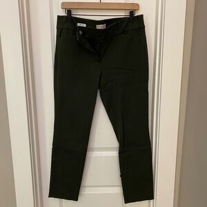 Green LOFT Skinny Ankle Pants